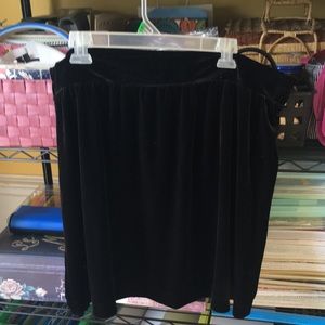 Black Velvet Skirt